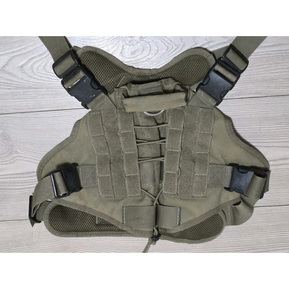 ONE TIGRIS Tactical Dog Harness MOLLE Vest Coyote Brown Size L